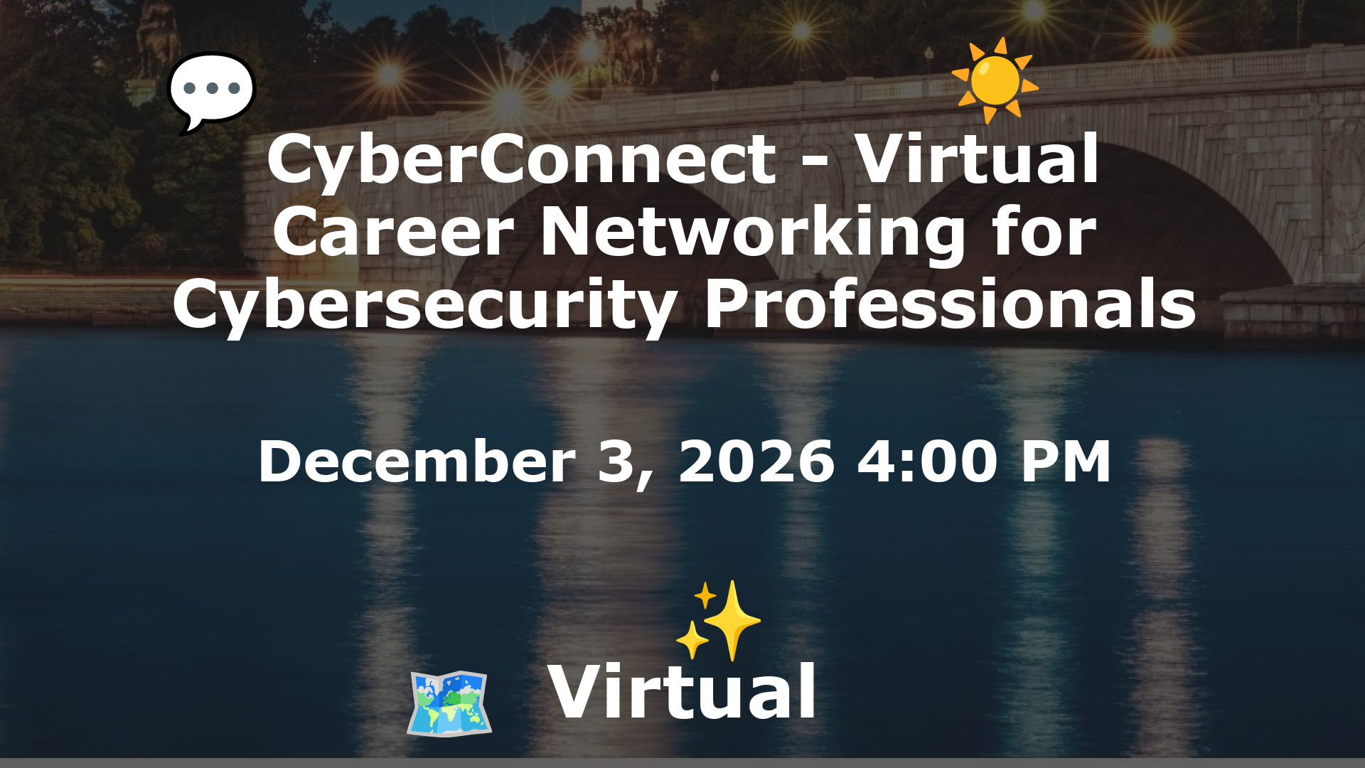CyberConnect - Virtual Career Networking for Cybersecurity Professionals event image